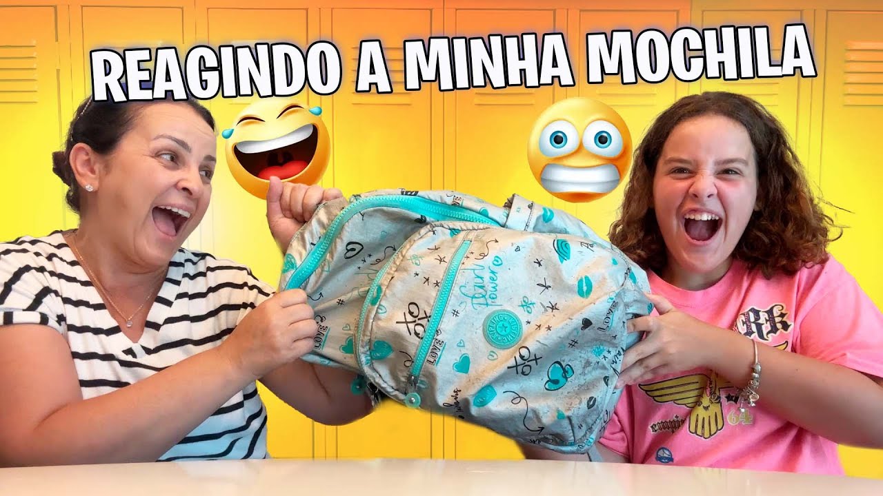 DEU RUIM- MINHA MAE REAGINDO MEU MATERIAL ESCOLAR