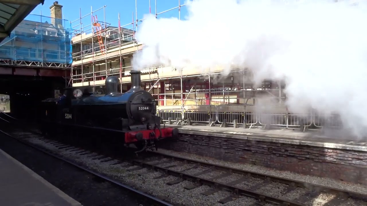 Keighley & Worth Valley Railway: The L&YR Class 25 'Ironclad' 0-6-0 No.52044 at Keighley.