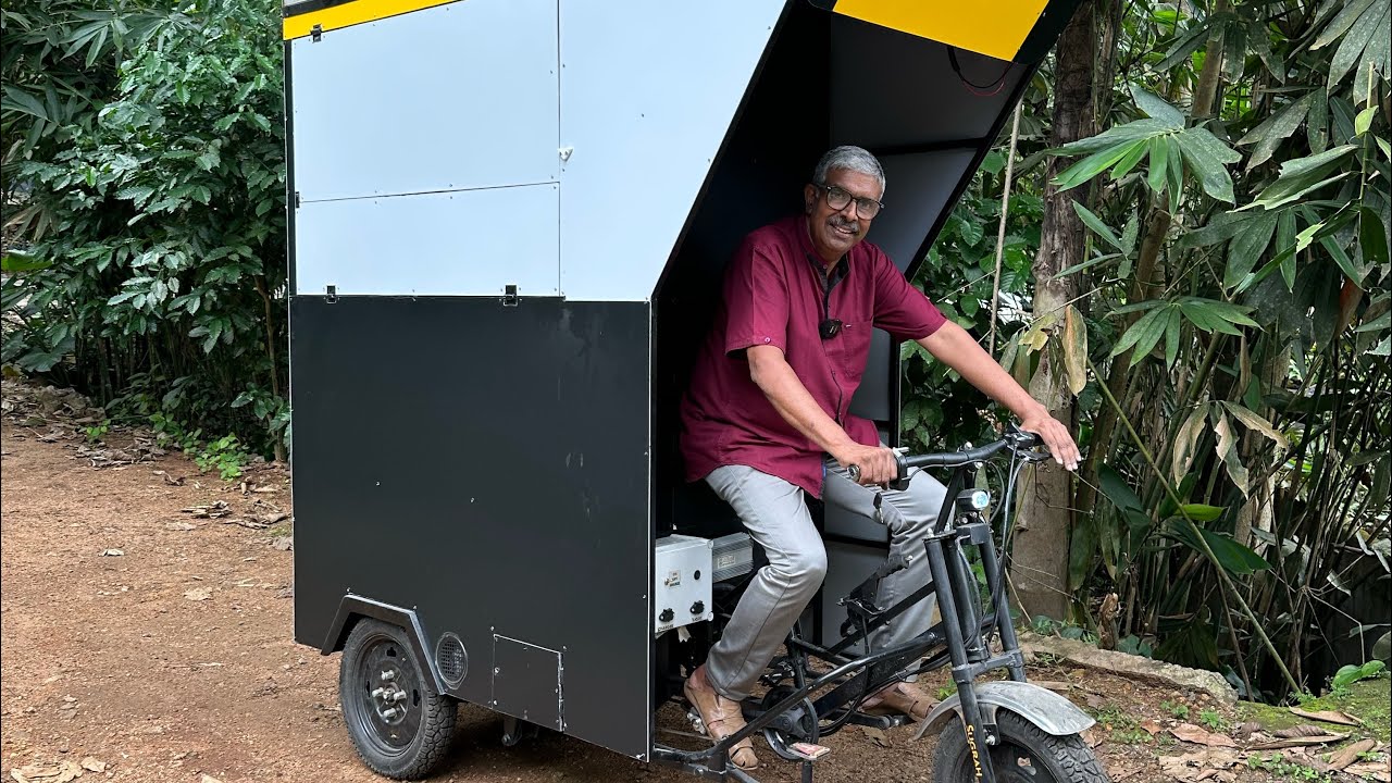3 രീതിയിൽ സ്റ്റാർട്ട്‌ ചെയ്യാവുന്ന ഇന്ത്യയിലെ ഏറ്റവും ചെറിയ food truck നിർമിച്ച മലയാളി