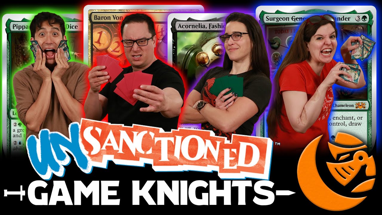 Безумие в серебряной оправе! Несанкционированный командир | Game Knights 34 | Геймплей Magic the ...
