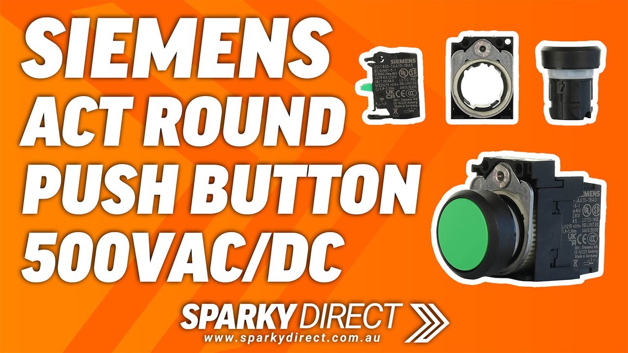 Siemens PB-P-GRN | Sirius ACT Round Push Button 500VAC/DC | Green