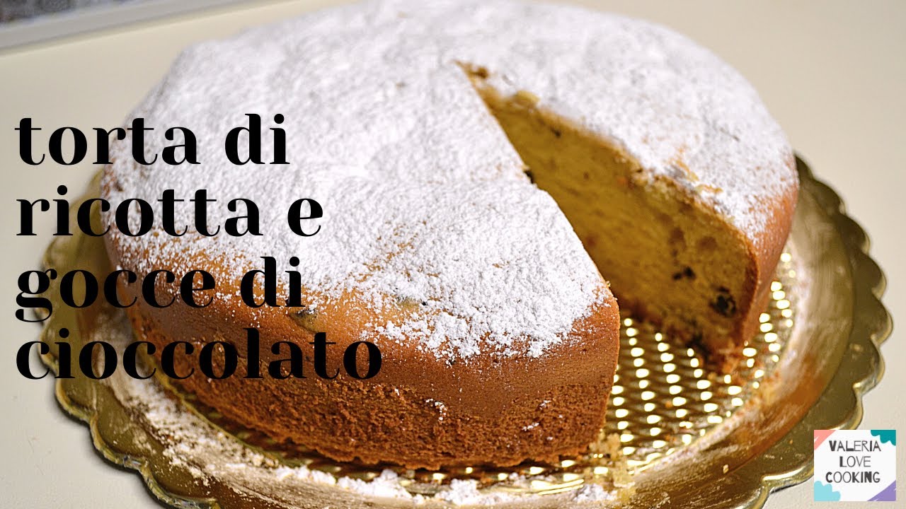 TORTA DI RICOTTA E GOCCE DI CIOCCOLATO / Ricetta facile e veloce