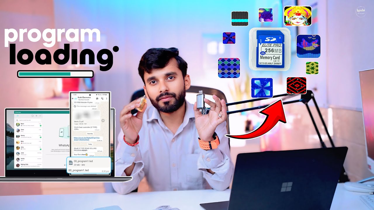 How to upload Pixel led program on SD card  from computer and mobile phone