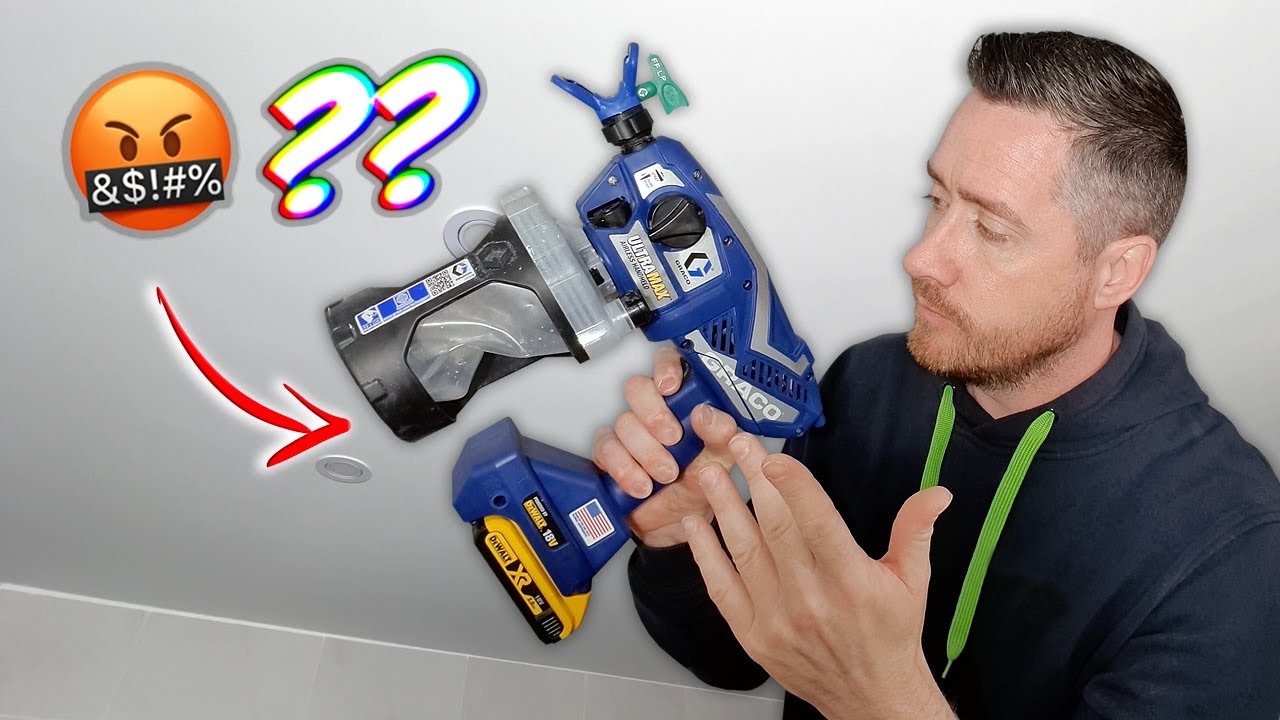 Je peins le plafond au PISTOLET AIRLESS ou ROULEAU ???