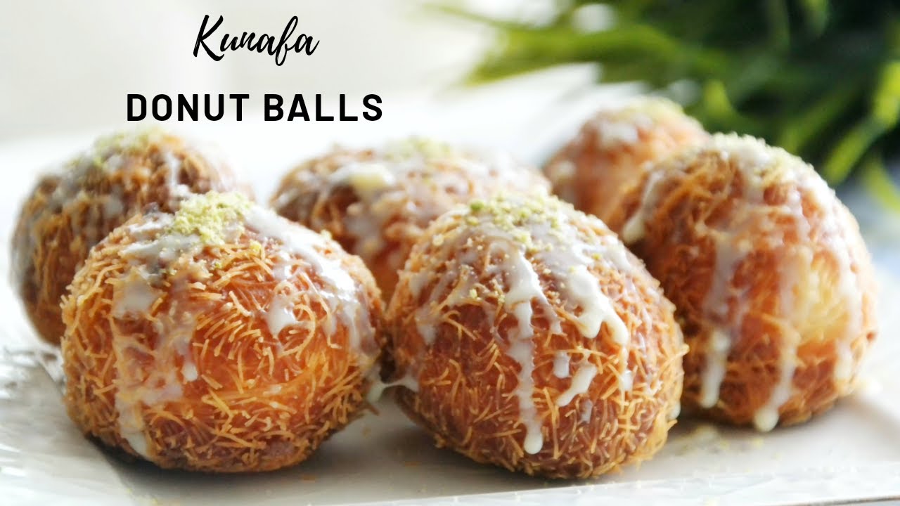 Kunafa Donut balls || Crispy Donuts || Asheescookbook