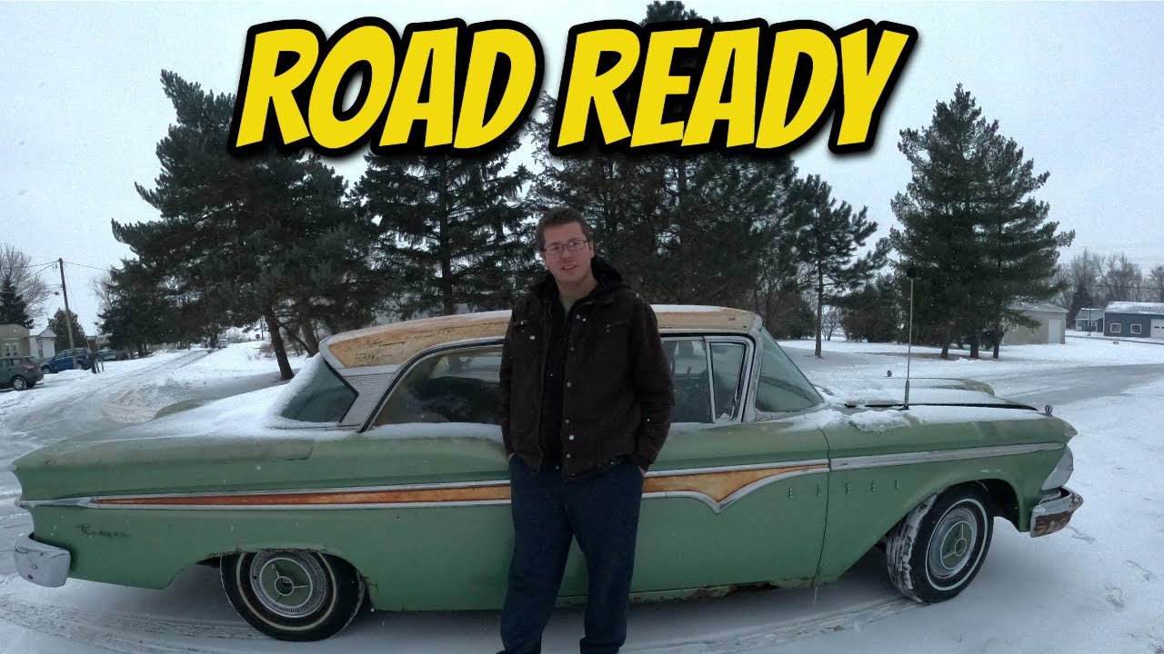 TIRES ON! The 1959 Edsel is ROAD READY!