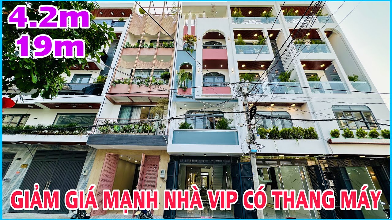 Giảm mạnh nhà có thang máy đường rộng thông chỉ 7.6T
