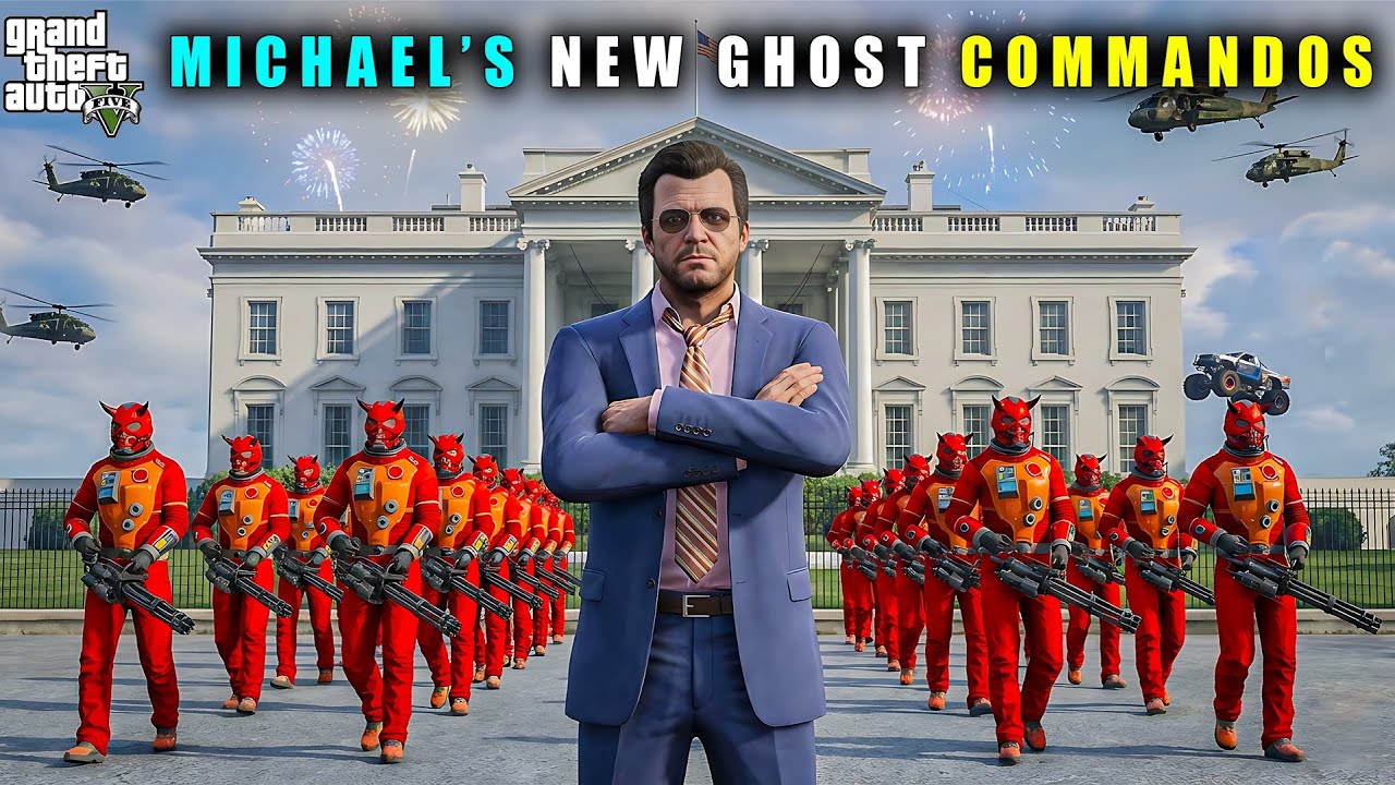 GTA 5 : MICHAEL NEW POWERFUL GHOST COMMANDOS || BB GAMING