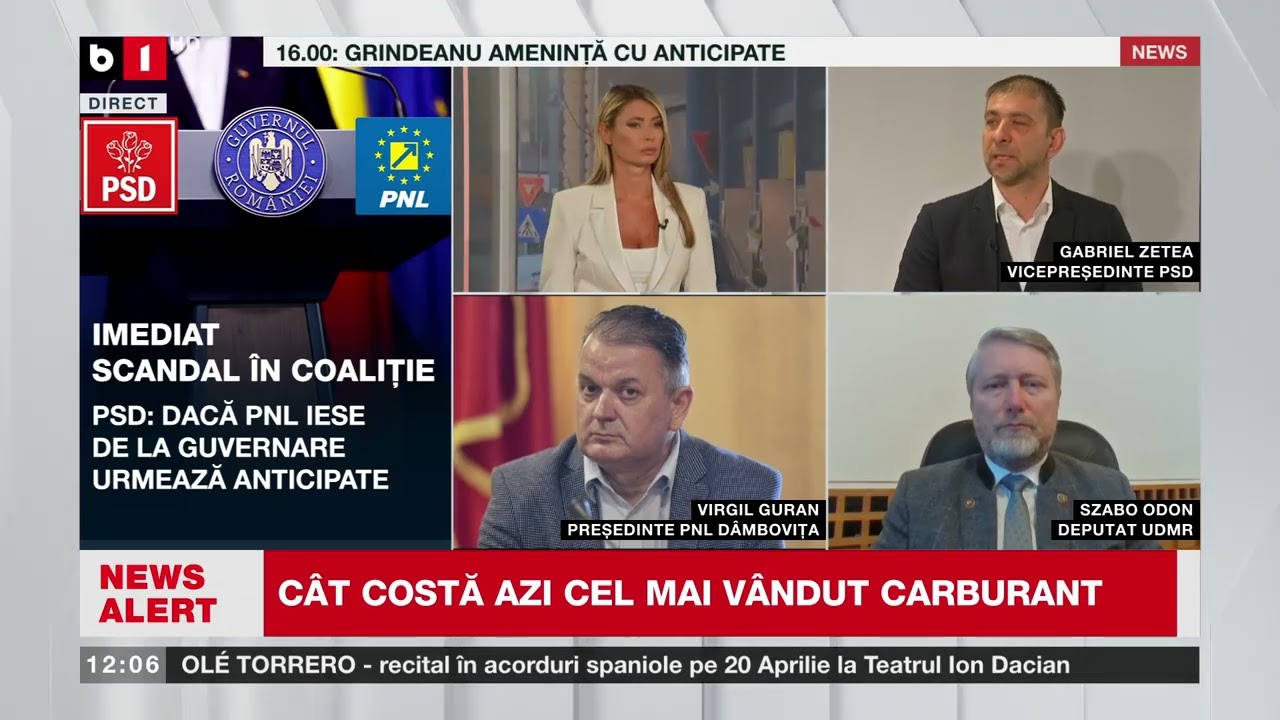 TALK B1 CU G. MIHAI. PLAFONARE: 8,86 LEI/L PE MOTORINĂ/CRIZĂ FĂRĂ PRECEDENT ÎN RELAȚIA ROM.-IRAN P1