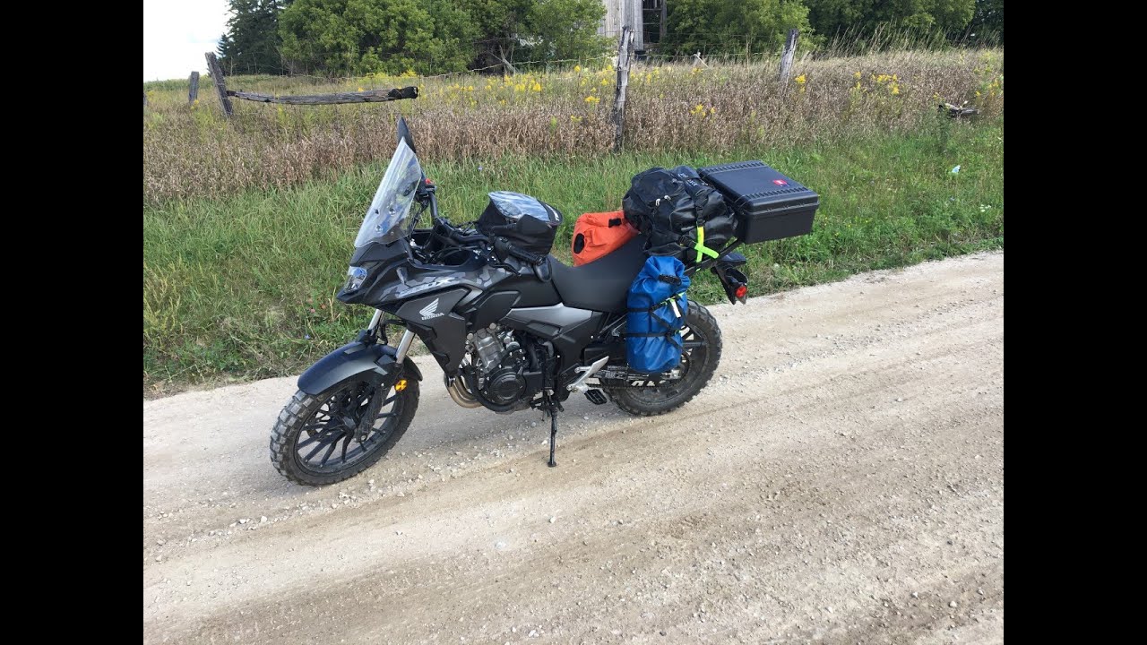 CB500X Camping Set Up