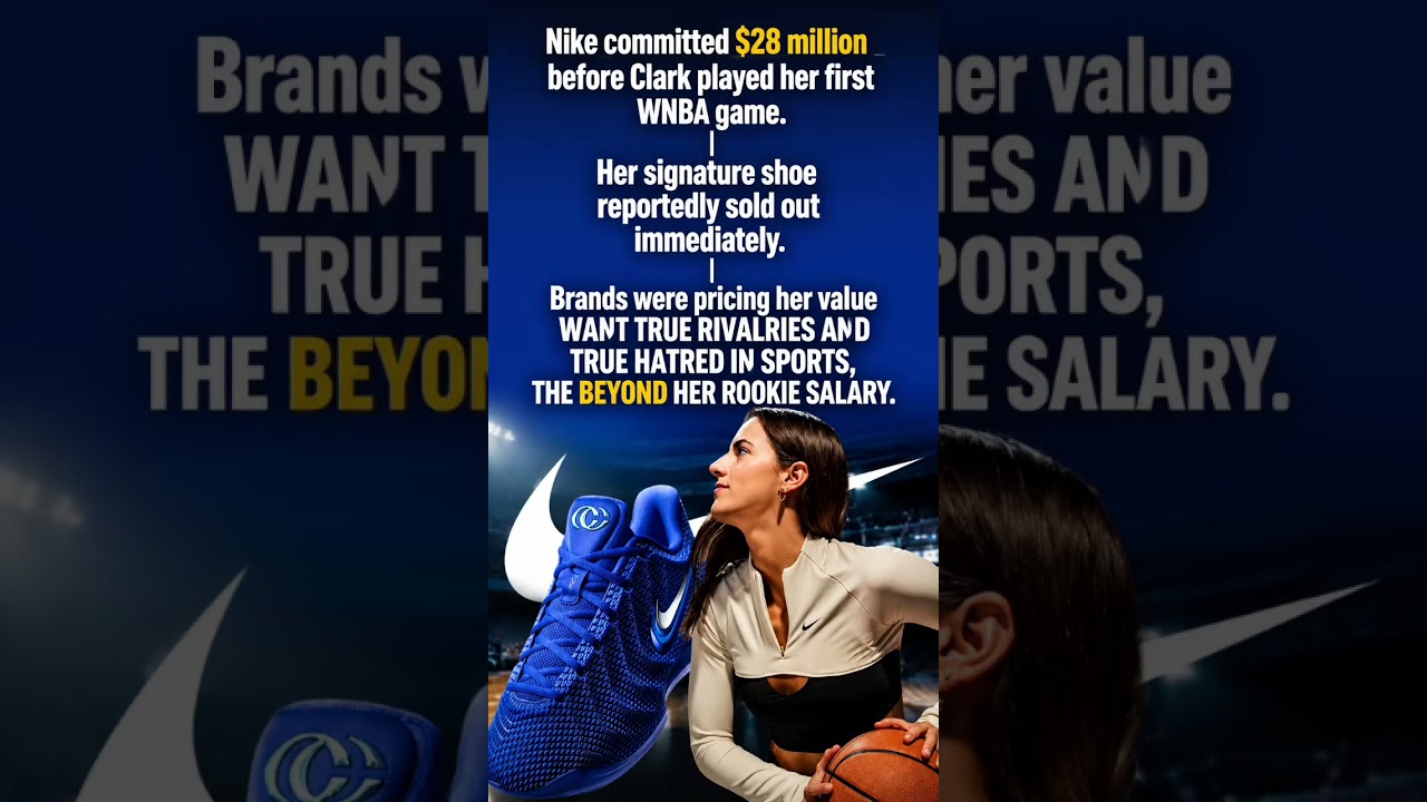 Nike Bet $28 Million on Caitlin Clark Before Her First WNBA Game?! 😳👟#sportsnews #usa #shorts