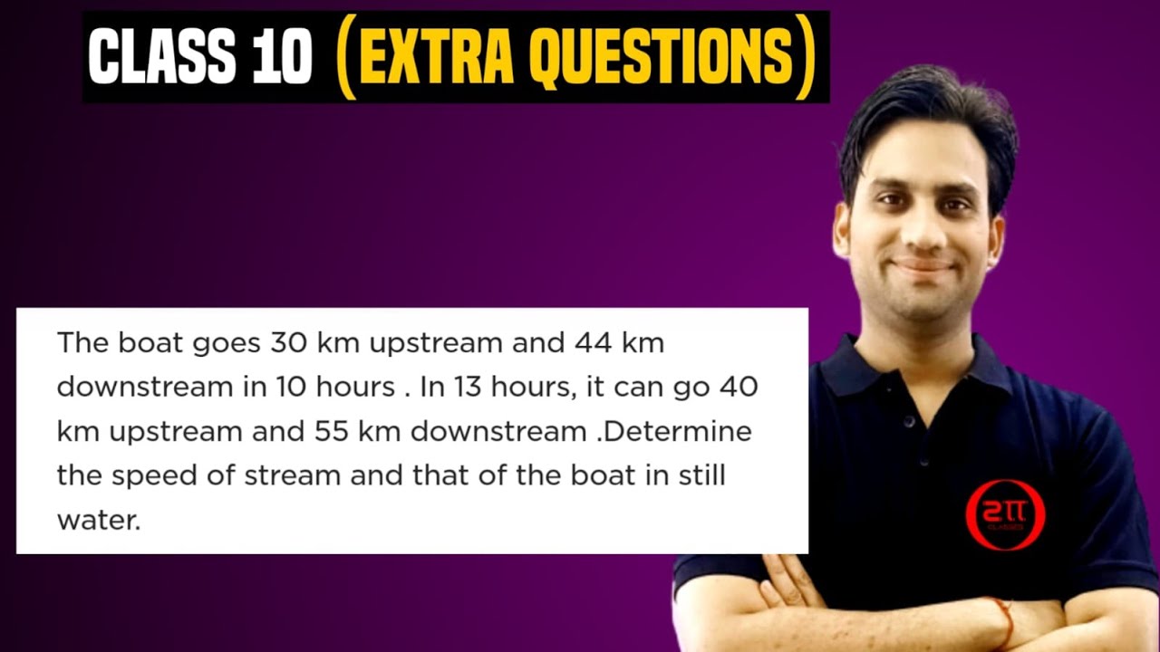 The boat goes 30 km upstream and 44 km downstream in 10 hours. In 1 hours, it can go 40 km upstream