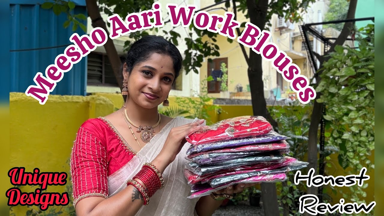 Meesho Latest Wedding & Party Wear Aari Work Blouse Material | Unique Design - Must have #video