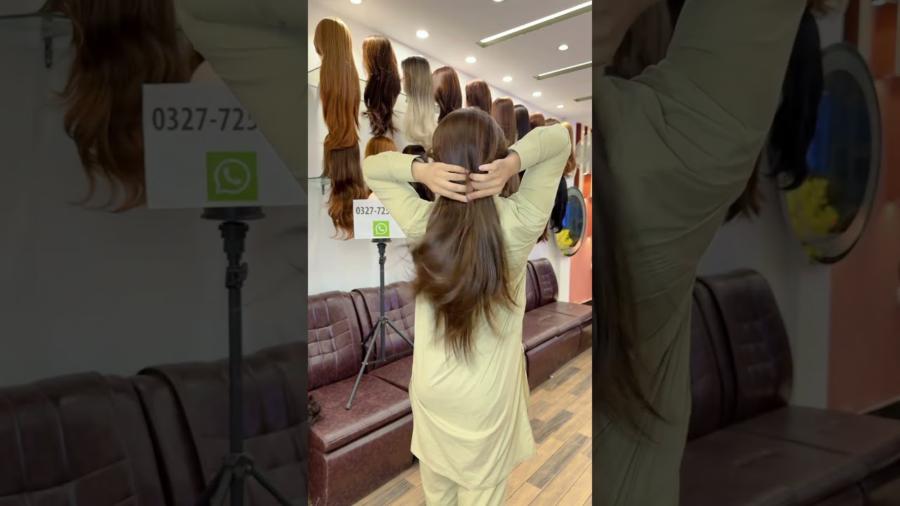 Ladies Hair wig available order keliya whatapp py contact kren 0327,7255554#movizparacha-7#hair#wigs