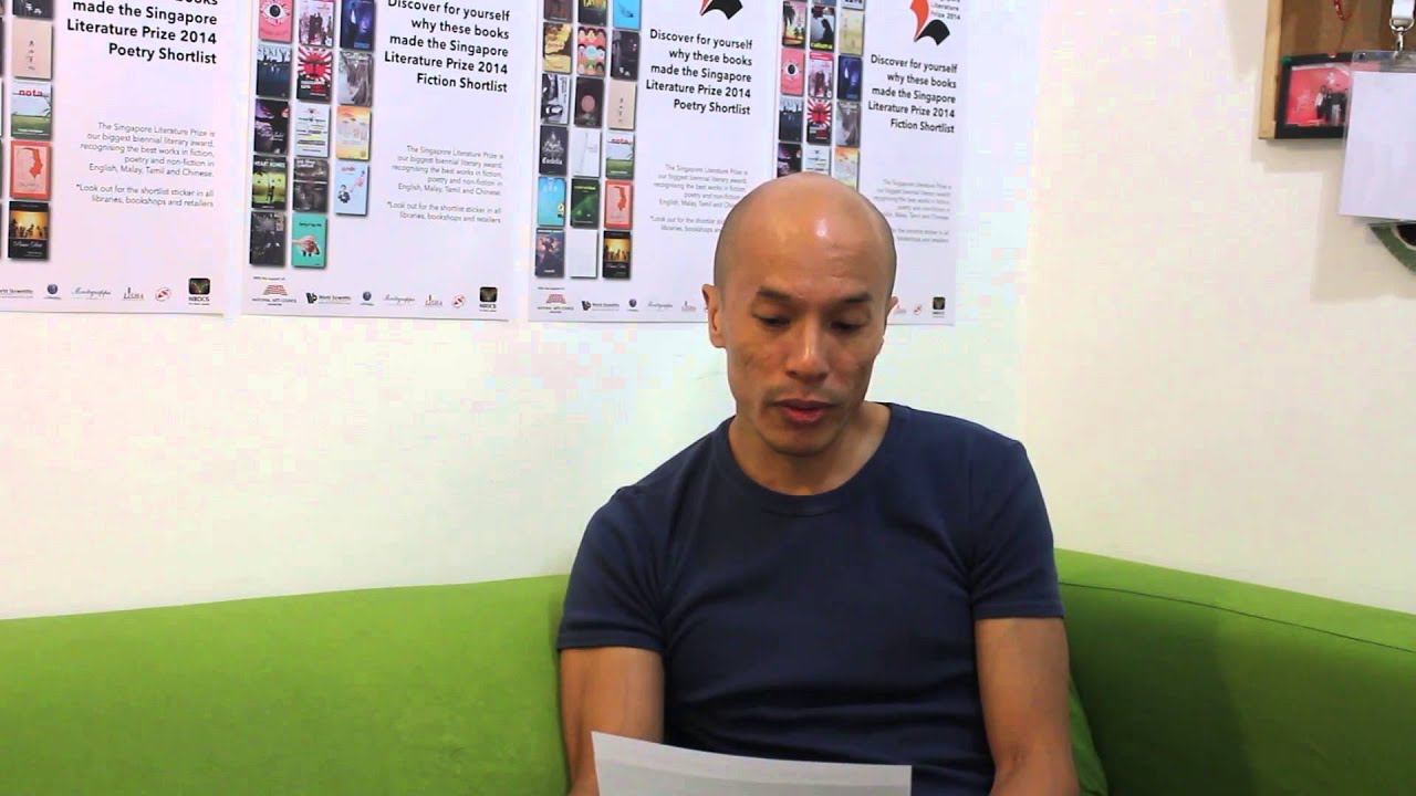 Lim Yu Beng reading an excerpt from Tania De Rozario's Tender Delirium.