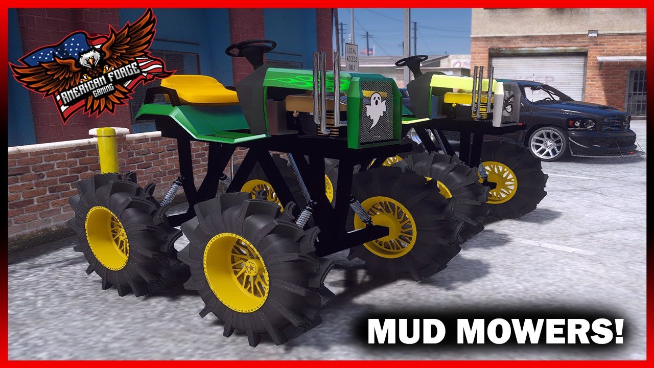 GTA5 RP -  GAINT OFFROAD MUD MOWERS! - AFG