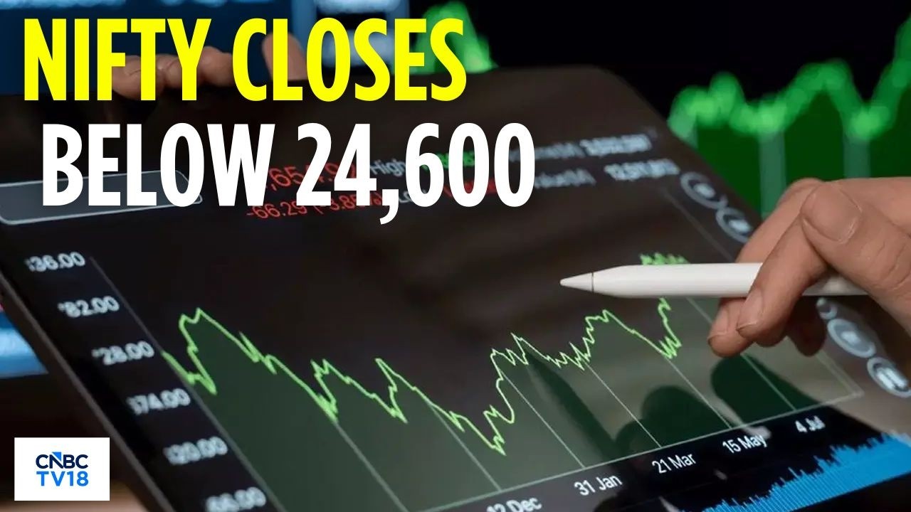 Sensex упал на 456 пунктов, Nifty ниже 24 600 на фоне напряженности между США и Ираном и роста це...