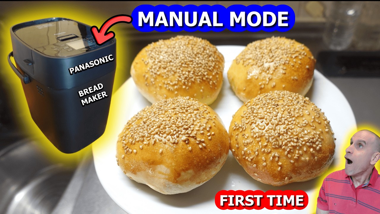Tried the Bread Maker’s Manual Mode — This Surprised Me! (Sesame Buns) Part 7
