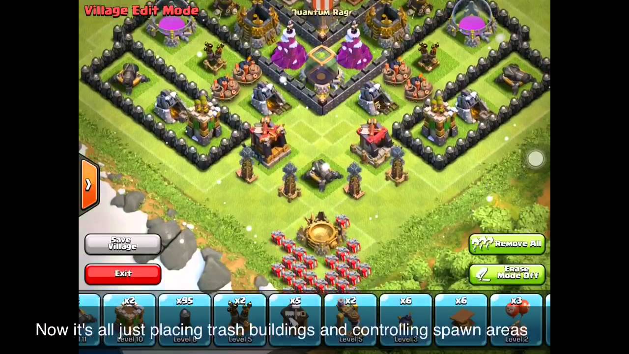 Town Hall 9 Trophy Hunting Base.