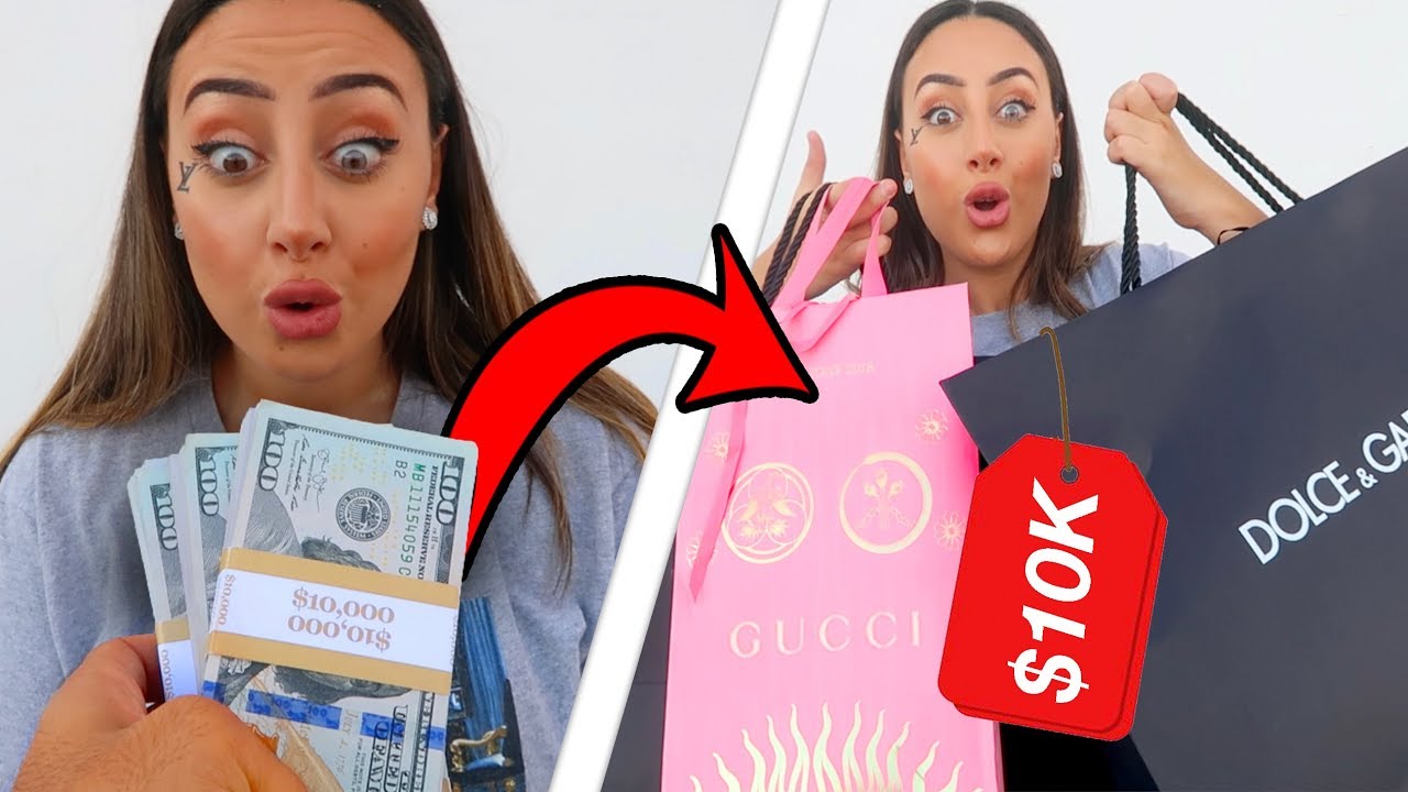 I GAVE MY SISTER ONE HOUR TO SPEND $10,000 DOLLARS!!