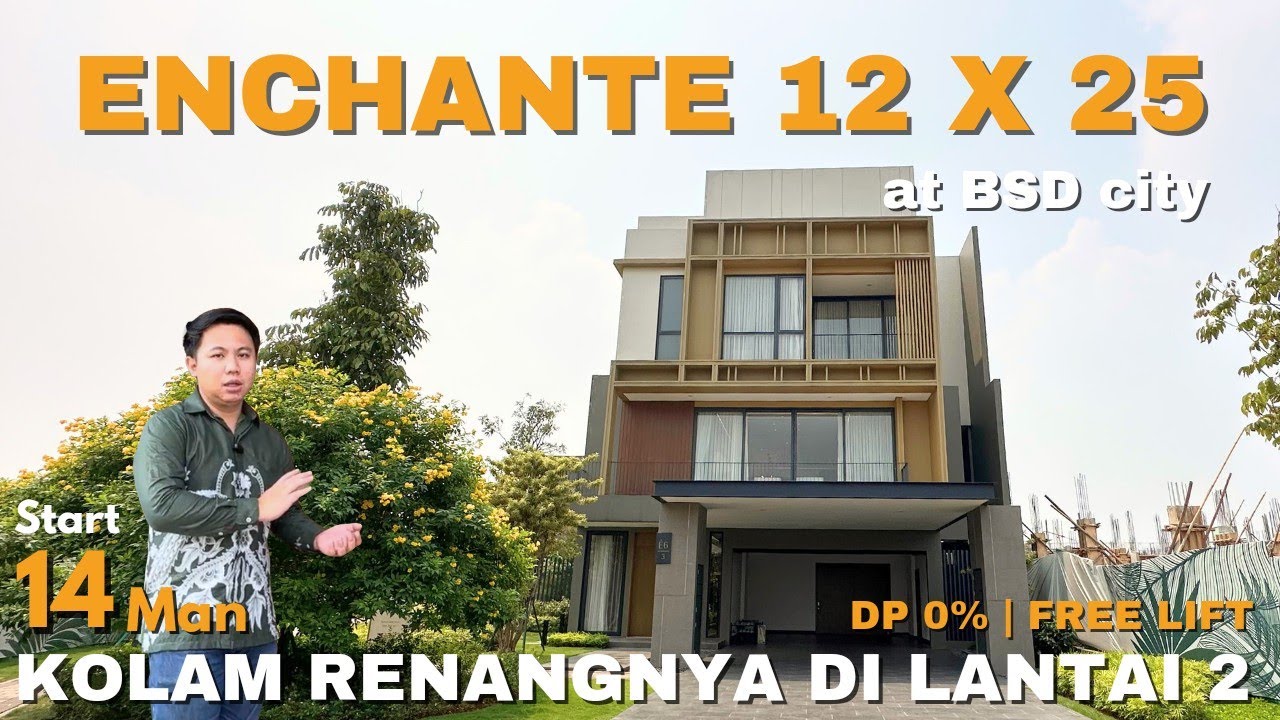 RUMAH SULTAN 3 LANTAI -  ENCHANTE 12 X 25 BSD CITY