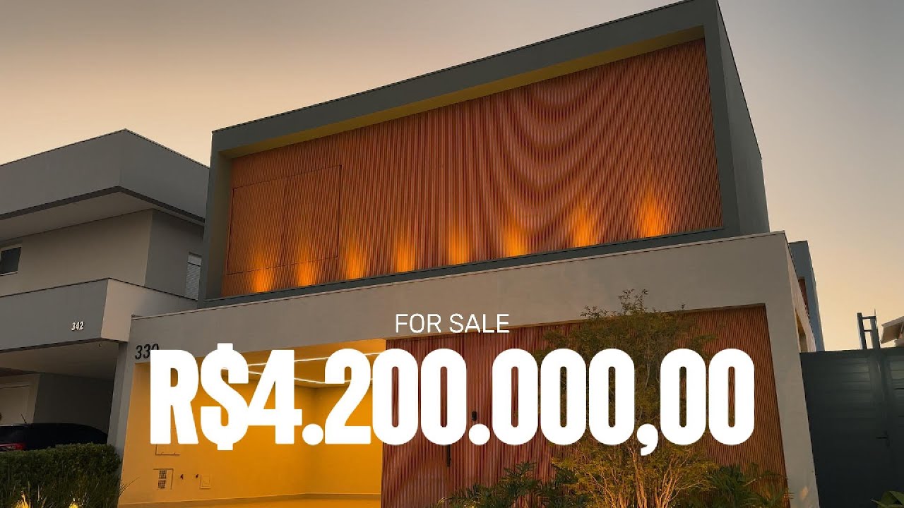 SOBRADO MODERNO A VENDA EM FRANCA SP R$4.200.000,00 NO CONDOMINIO RESIDENCIAL OLIVITO