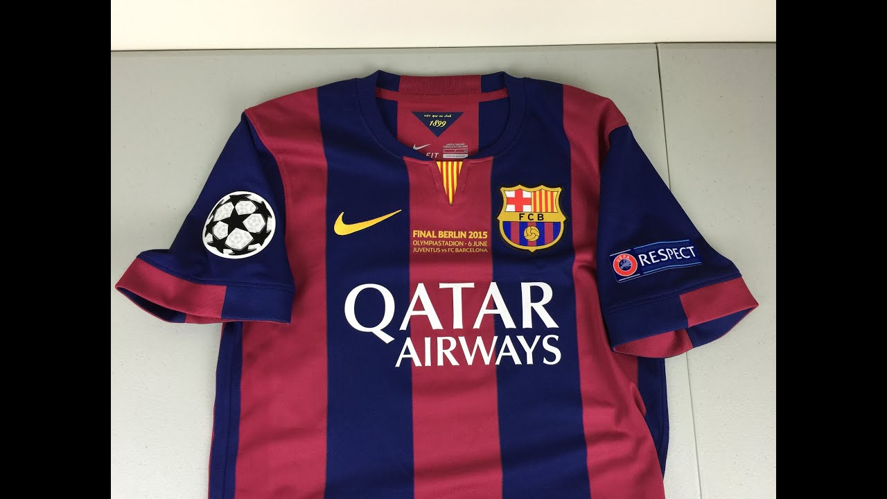 Review: 2014-2015 "UCL Berlin Final" FC Barcelona Home Jersey [4K]