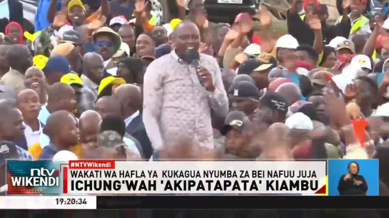 Kimani Ichung&rsquo;wah azomewa na umati Juja huku akiendelea na hotuba