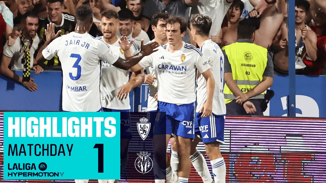 Resumen de Real Zaragoza vs Villarreal B (2-0)