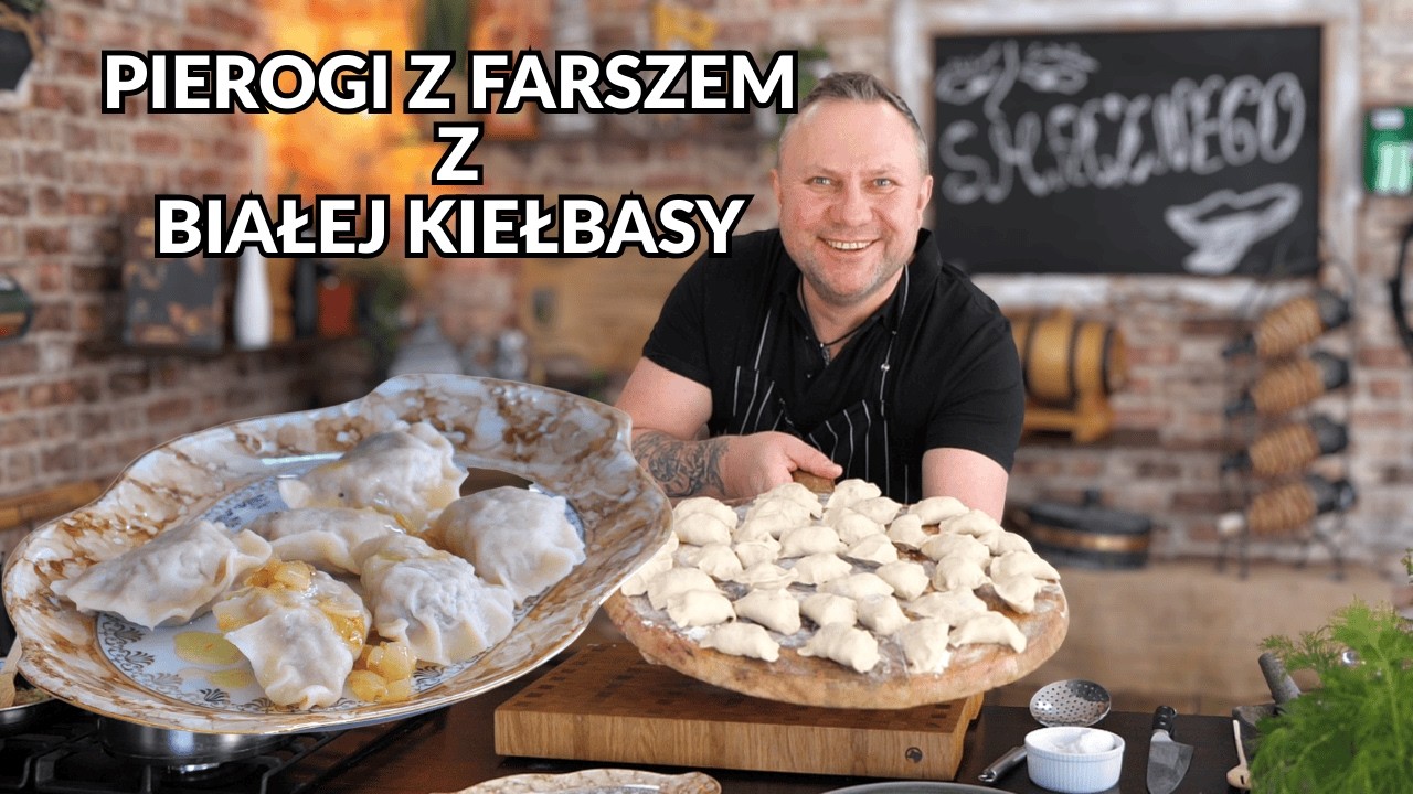 Pierogi z białą kiełbasą i złotą cebulką – petarda smaku! / Oddaszfartucha