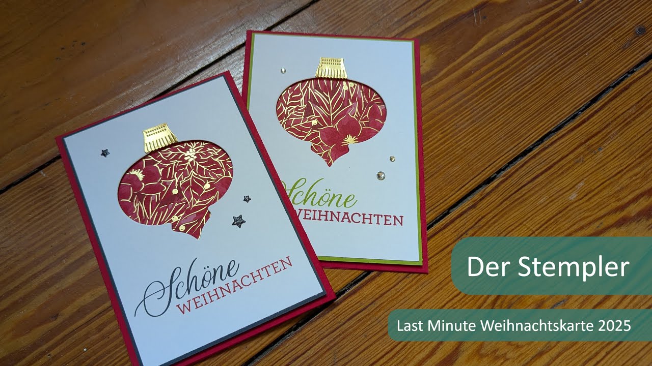 Last Minute Weihnachtskarte 2025 | Der Stempler ~ Stampin Up!