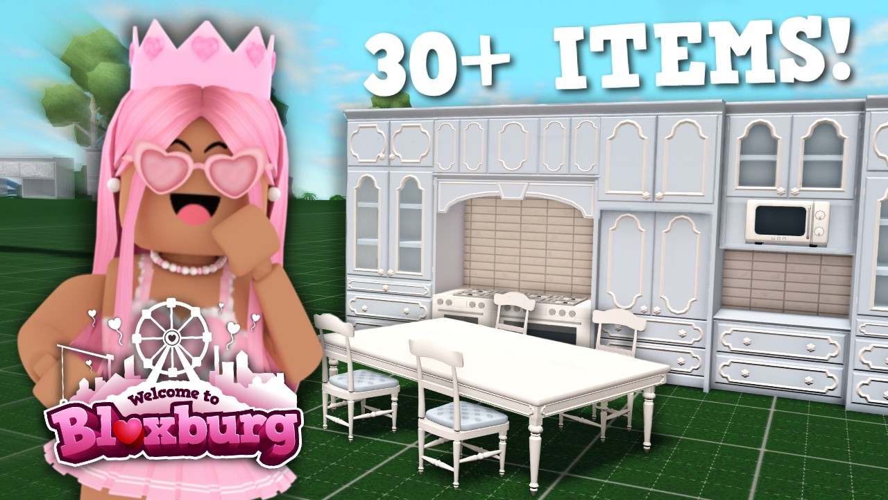 BLOXBURG FANCY KITCHEN UPDATE! 30+ NEW ITEMS (VALENTINES PART 2)