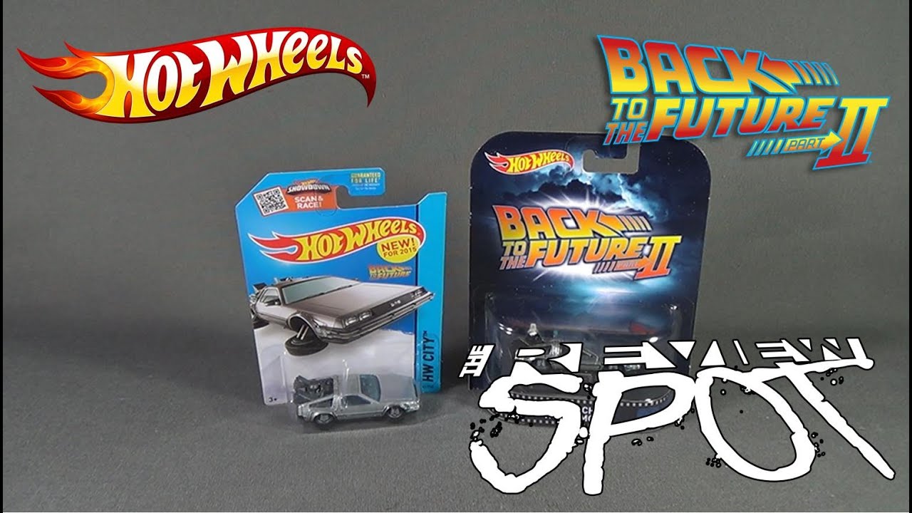 Collectible Spot - Hot Wheels Back to the Future Part II Delorean Time Machine 2014/2015 Comparison