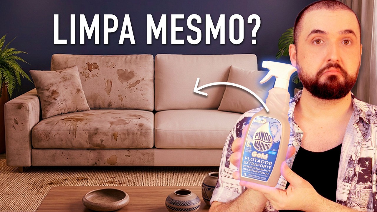 Testei o FLOTADOR para LIMPEZA PESADA de sof&aacute; | Ser&aacute; que funciona?