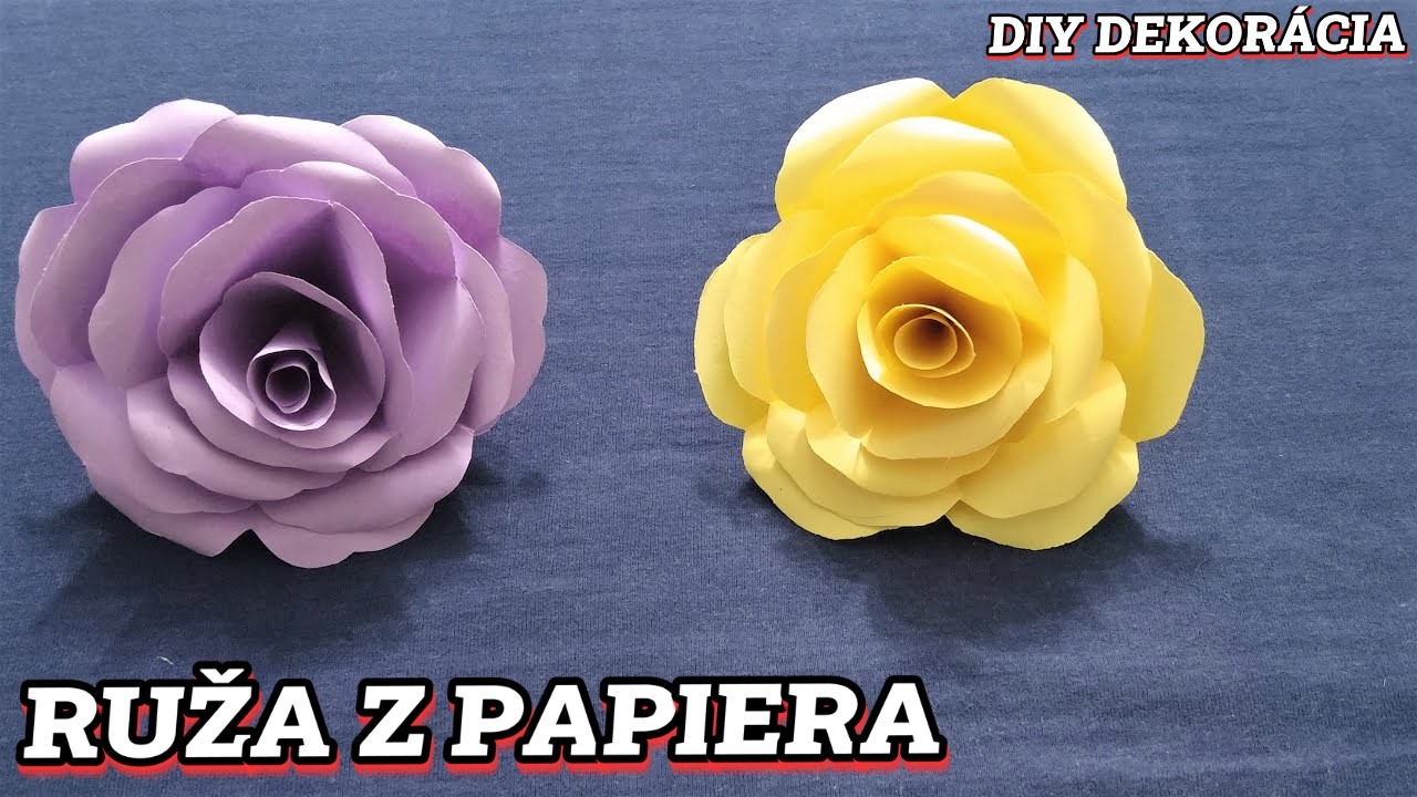 Papierová Ruža, skladačka, zábava pre deti,výrobky z papiera, veci z papiera