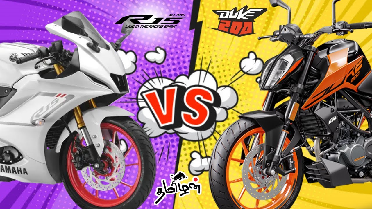 r15 v4 vs duke 200 | in tamil