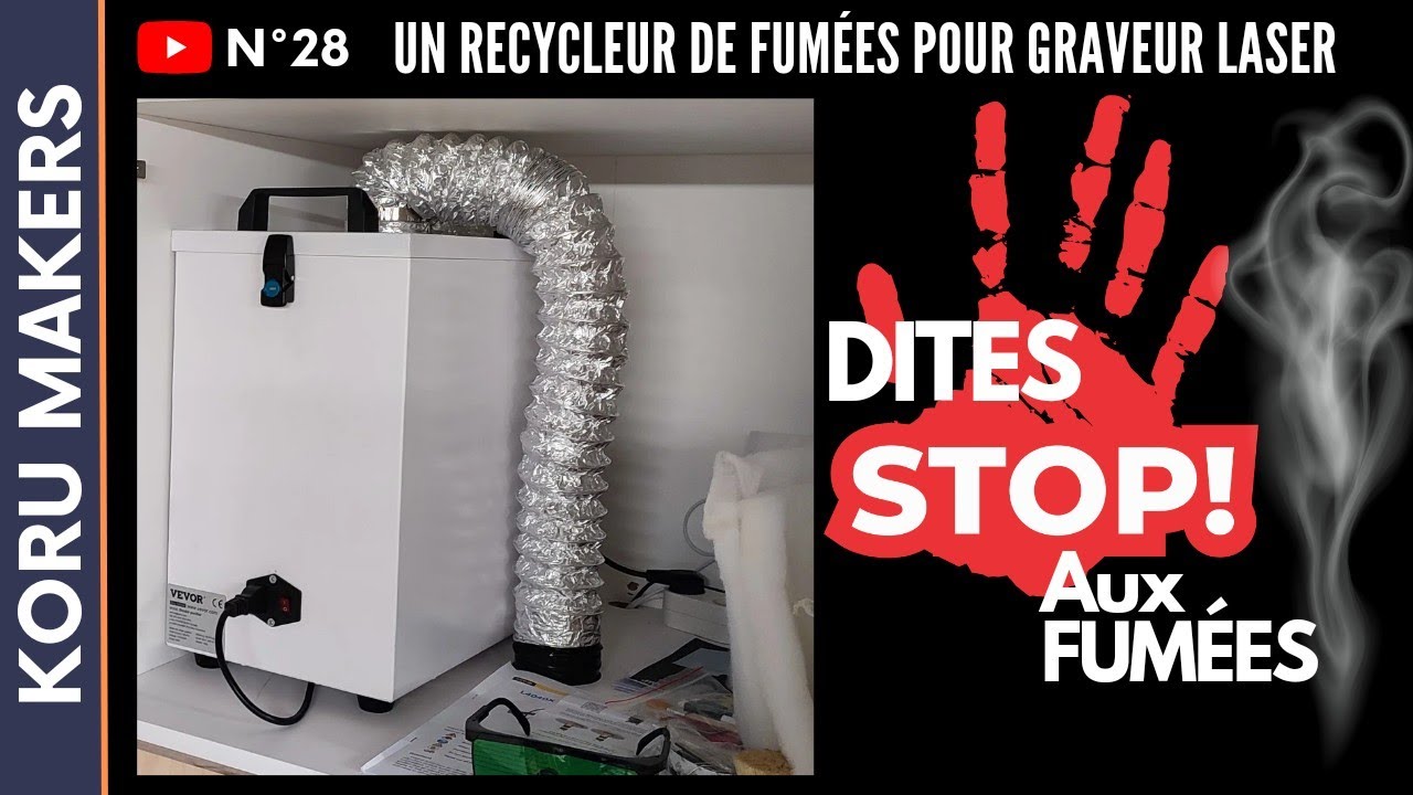 Un recycleur de fumées pour graveur Laser - Respirez en toute sécurité
