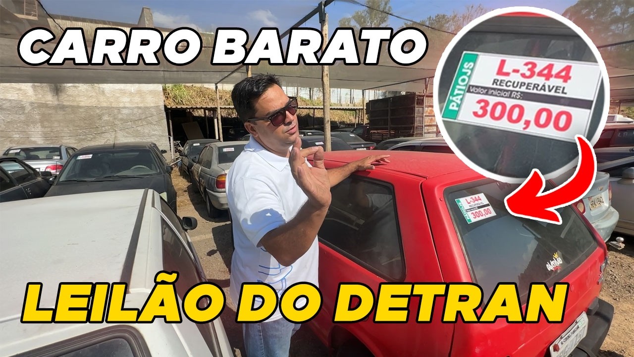LEILÃO DE CARRO BARATO NO DETRAN A PARTIR DE 300 REAIS *popular*