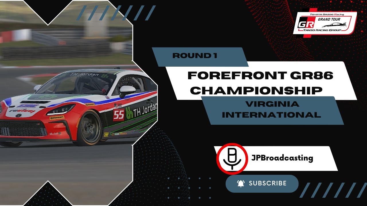 Forefront Toyota GR86 Championship, Round 1 @ Virginia International Circuit