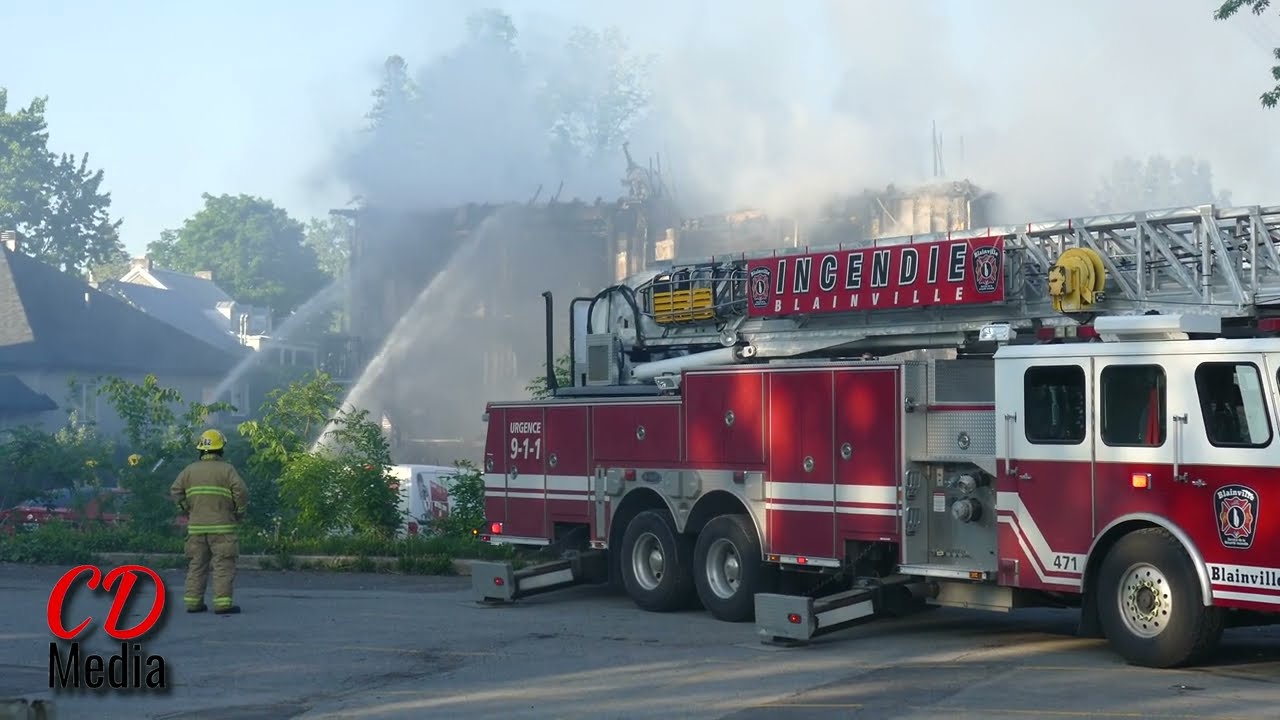 Bois-des-Filion : Incendie majeur dans un bloc de 6 condos