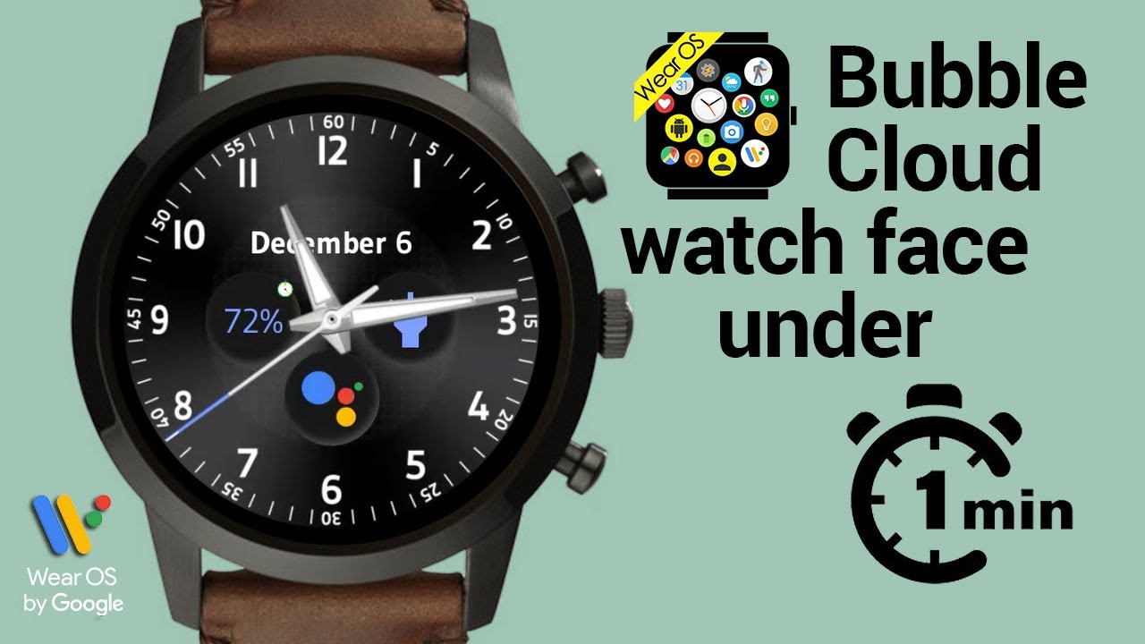 How to set up Bubble Cloud watch face in 1 minute