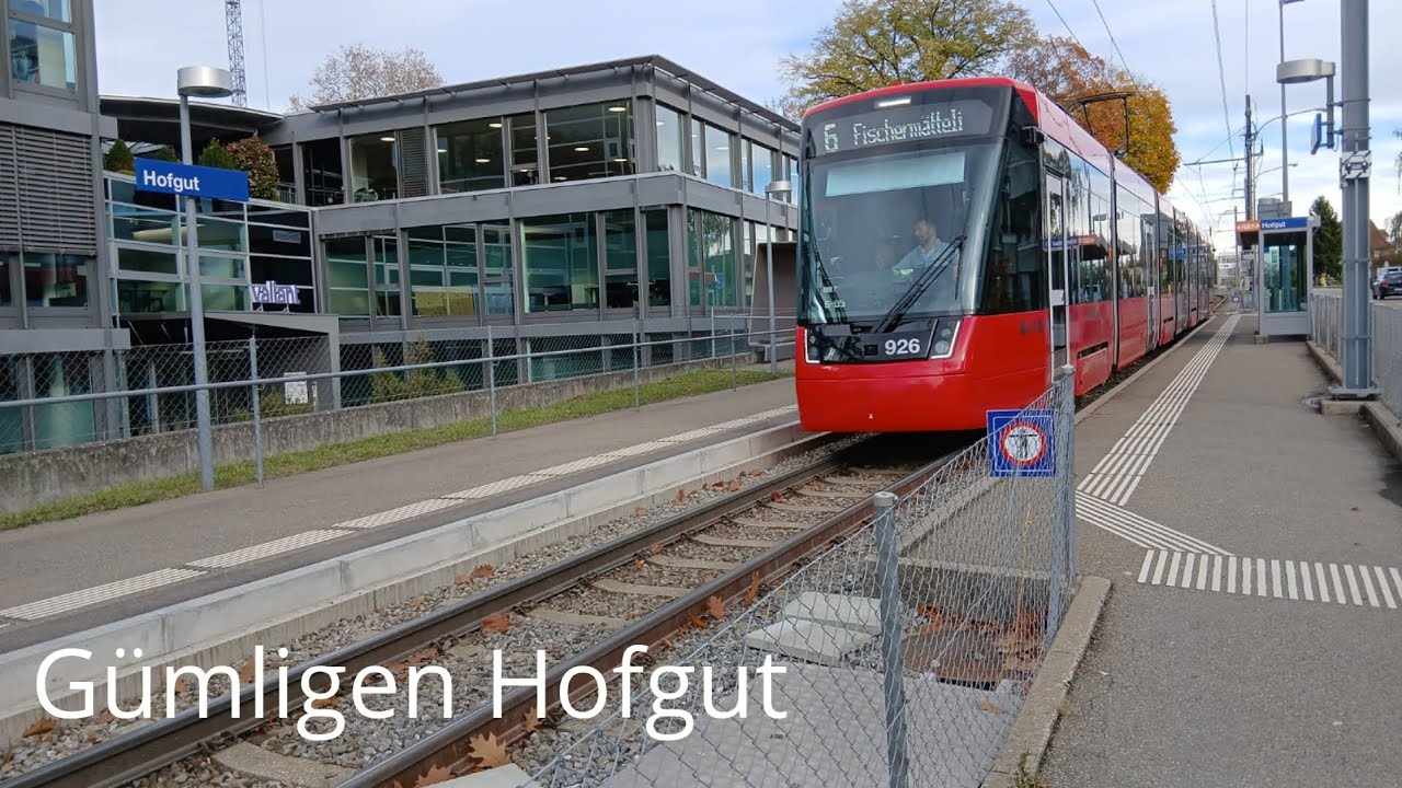 Züge und Trams in Gümligen Hofgut