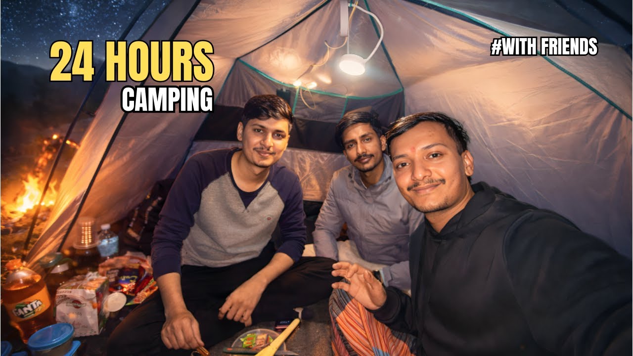 “We Survived 24 Hours Camping With Friends 😱🔥”