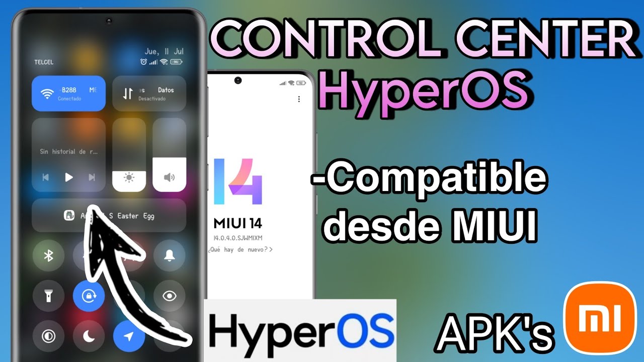✅Install the Hyperos Control Center for your Xiaomi from MIUI 14