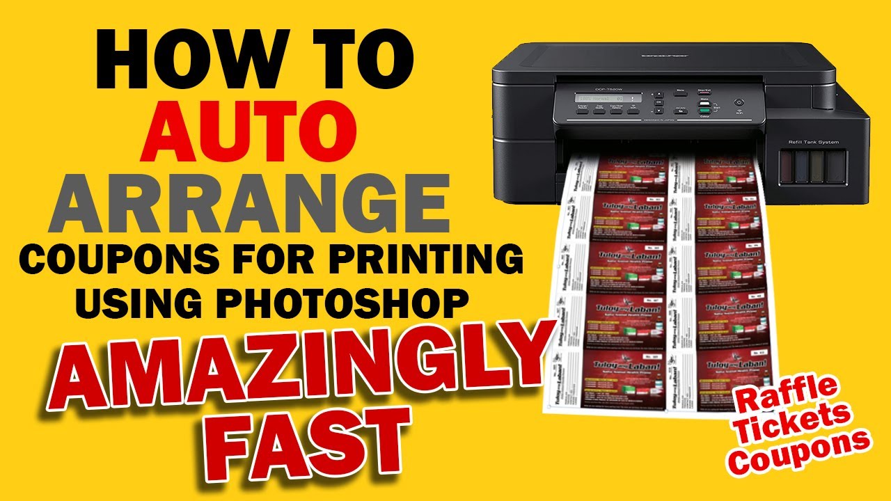 How to Auto-Arrange coupons in Photoshop