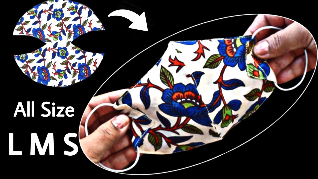 Very Easy New Trending Pattern Mask - Face Mask Sewing Tutorial - Anyone Can Make This Mask Easily