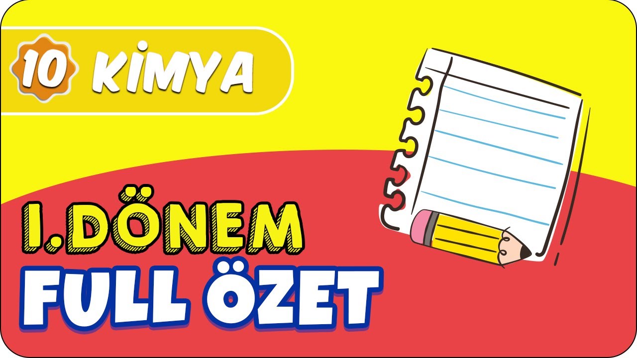 10. Sınıf Kimya 1.Dönem Full Tekrar 📝