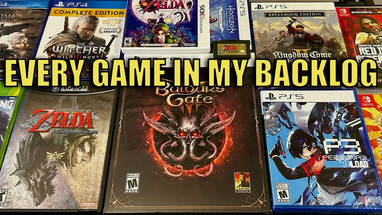EVERY Game in My Collection That I Have NOT Finished - Gaming Closet Backlog