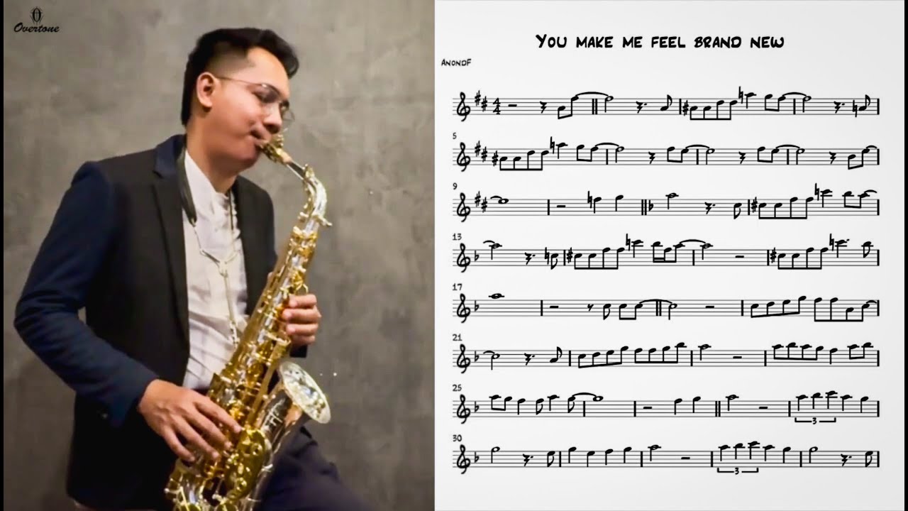 You Make Me Feel Brand New (easy) for saxophone