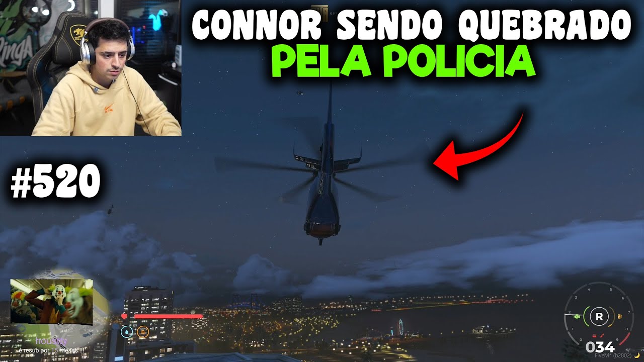 CONNOR E A FRANÇA SENDO QUEBRADO PELA P0LICIA NO HELICÓPTERO
